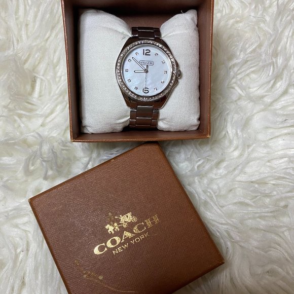 Coach Women\'s SilverStainless Diamond Watch